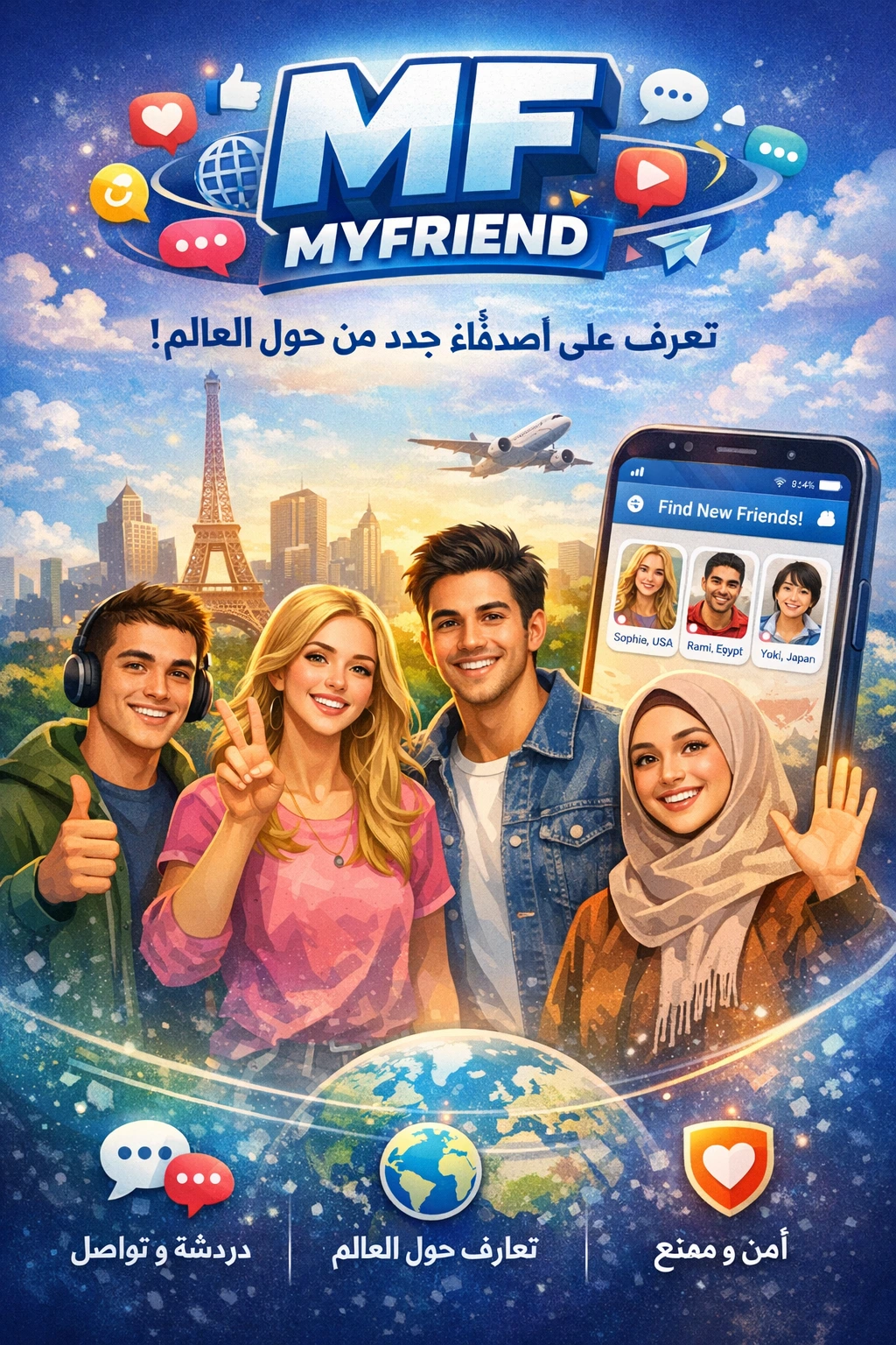 MF-MyFriend &ndash; Social Platform to Chat, Share & Earn Rewards