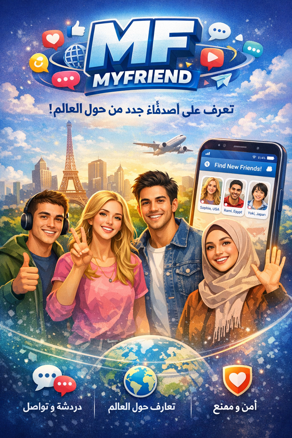 MF-MyFriend &ndash; Social Platform to Chat, Share & Earn Rewards